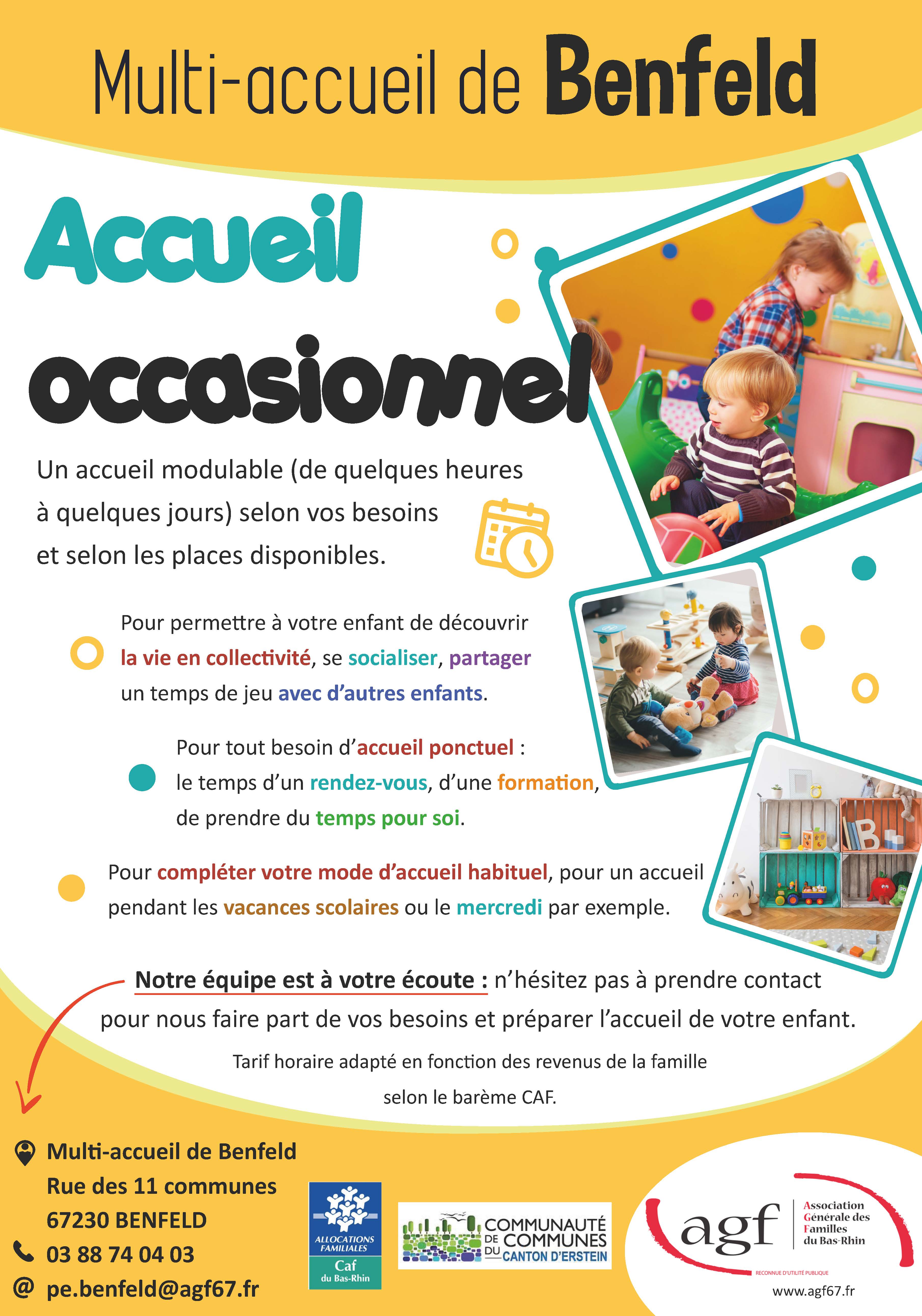 Flyer accueil occasionnel MA Benfeld