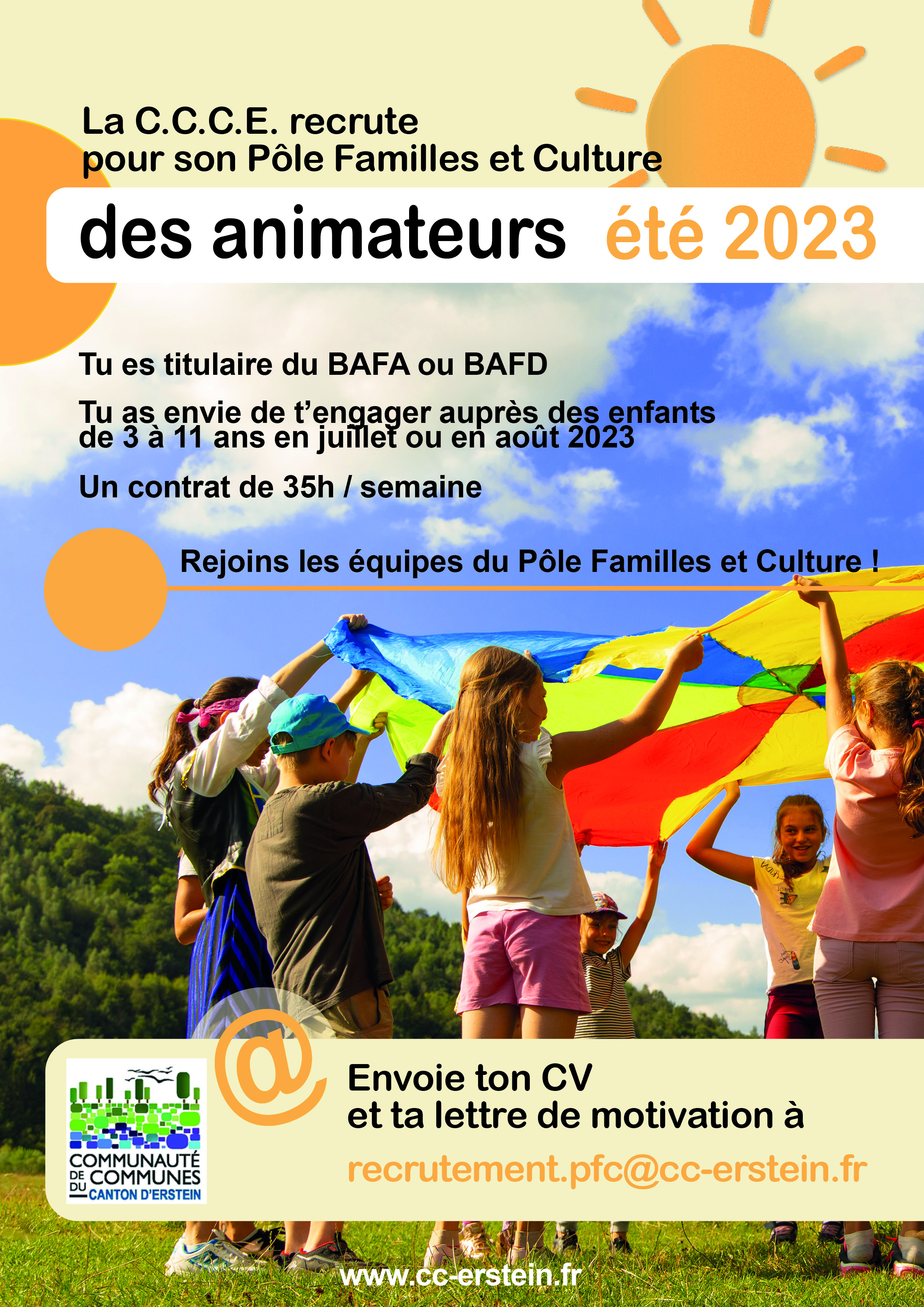 affiche recrutement job t2023 CCCE